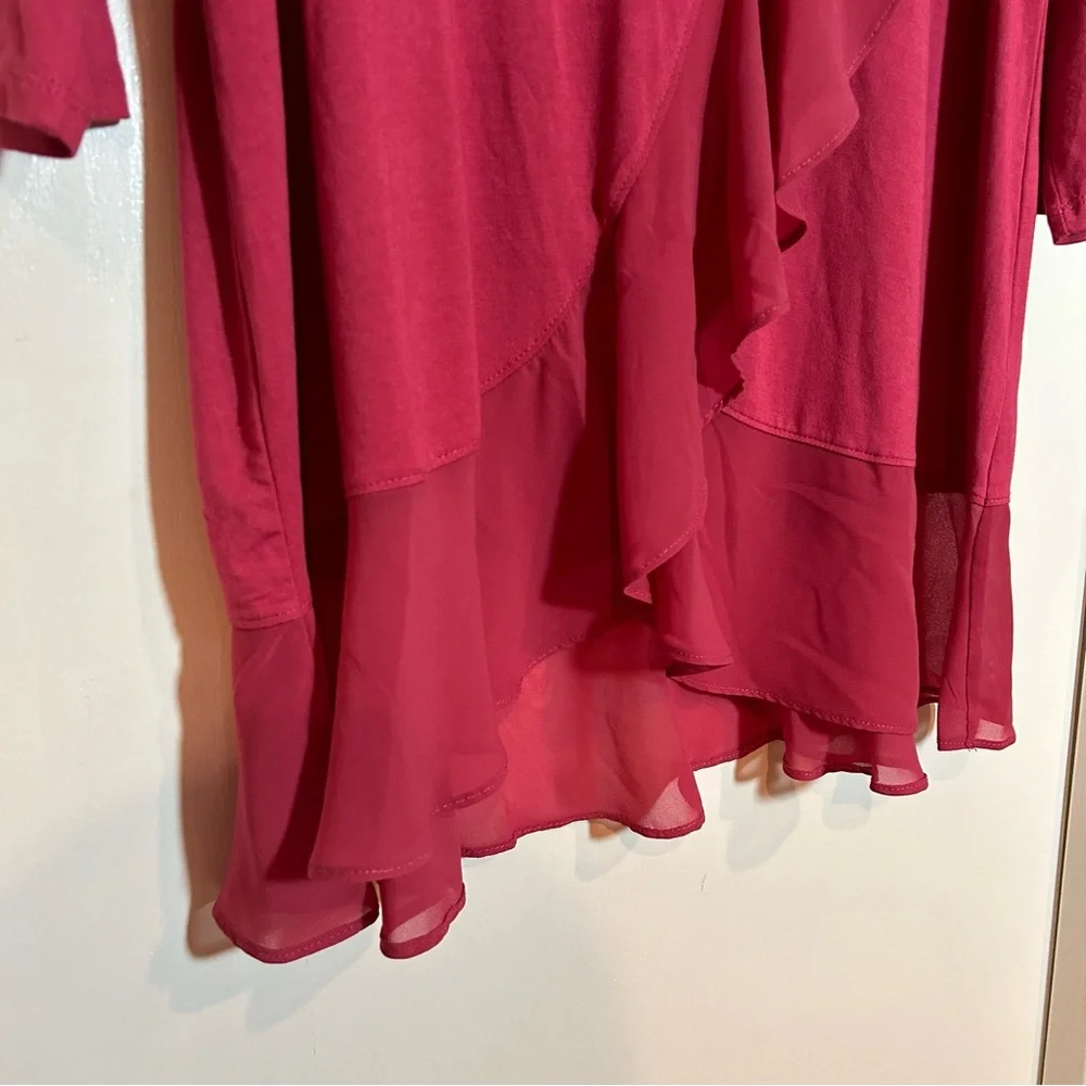 Ruby Ribbon‎ flounce flutter top small - Picture 2 of 5